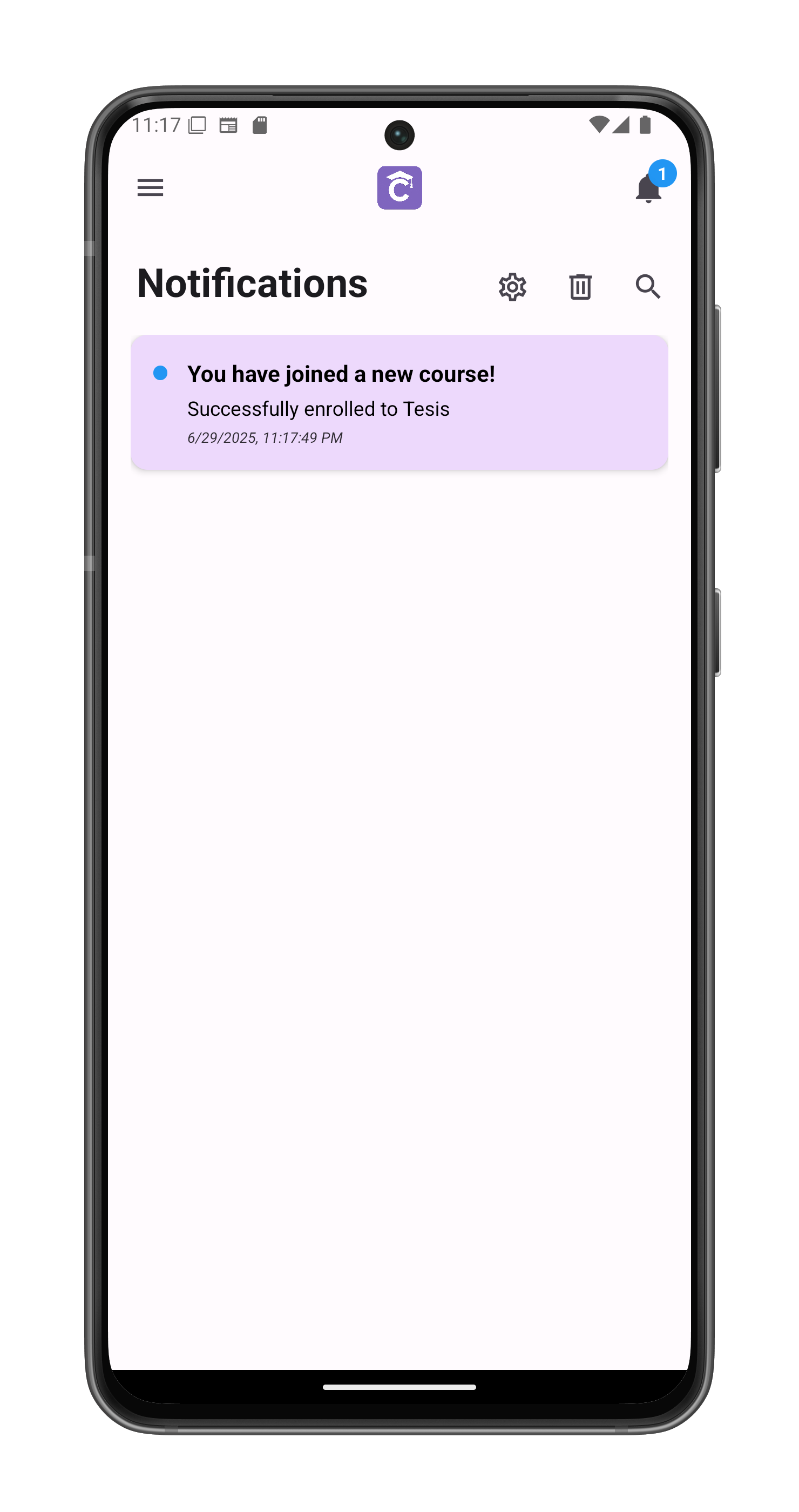 Notifications Screen